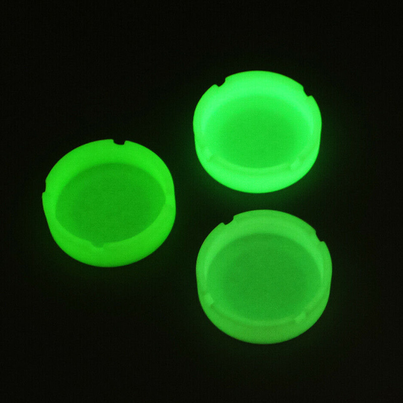 Weed Vaping Accessories - Posacenere morbido in silicone luminoso rotondo