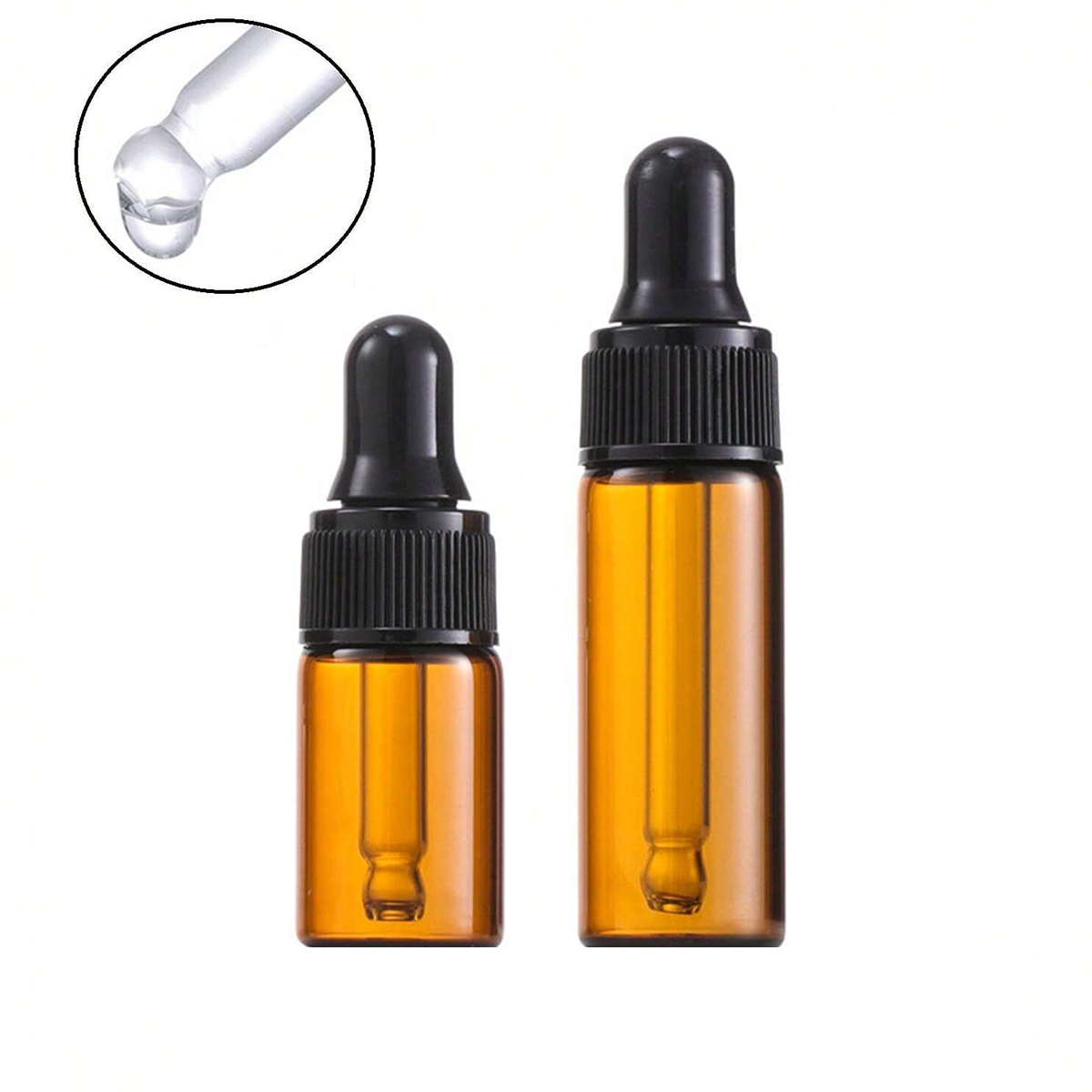 Juice Bottle Dropper - 10 flaconi contagocce in vetro ambrato