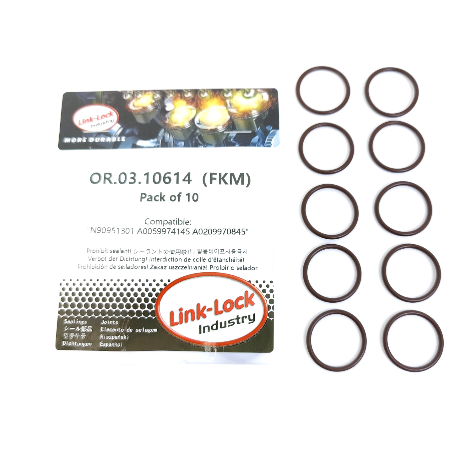 Kit di 10 O-Ring di Tenuta FKM - Tank O-Ring Seal recensione e prezzo