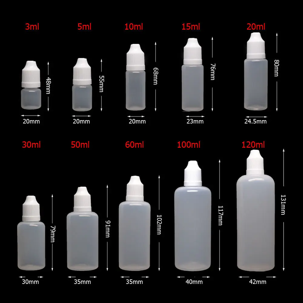 100 pz 3/5/10/15/20/30/50/100/ - Juice Bottle Dropper recensione e prezzo