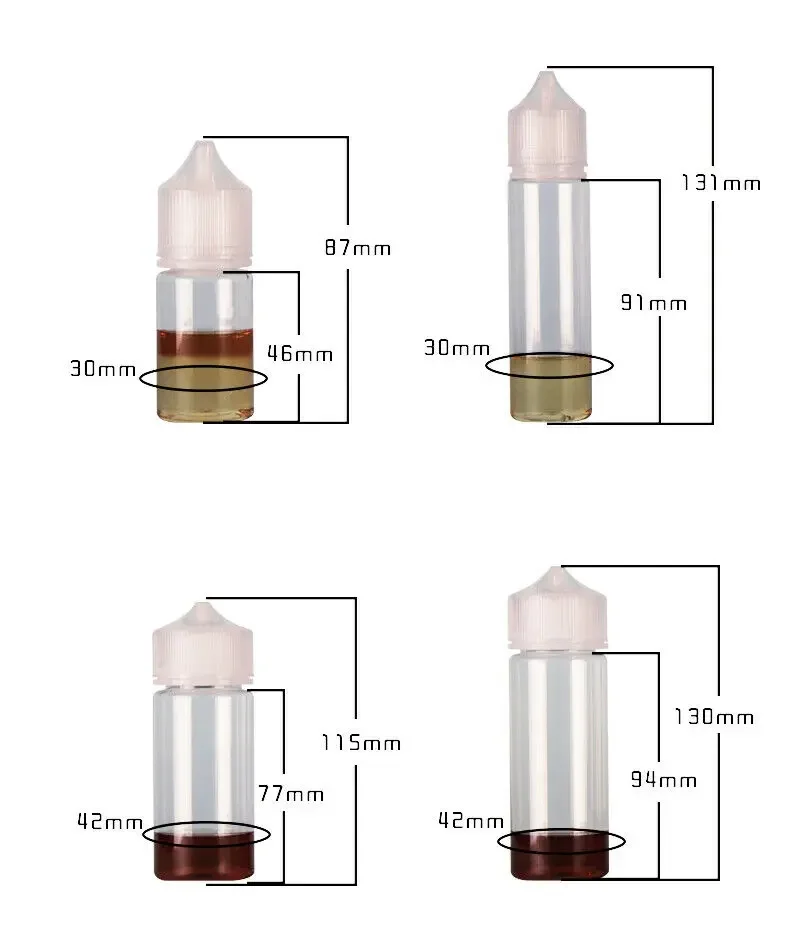 50PCS 30/60/100/120ml Bottigli - Juice Bottle Dropper recensione e prezzo